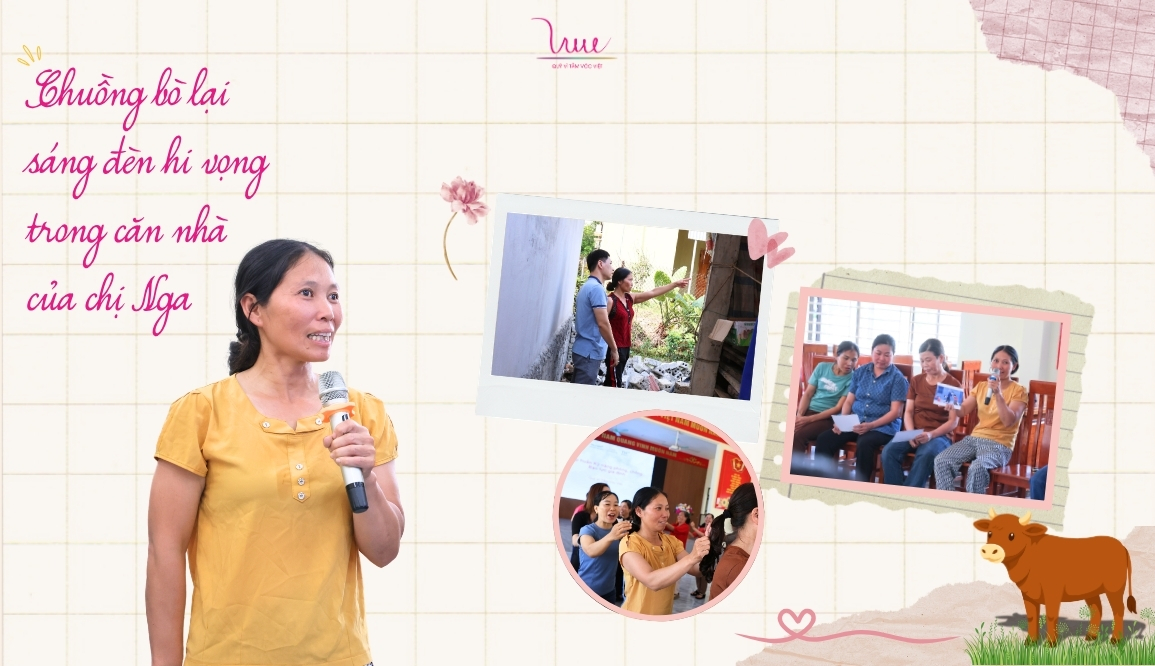 Chuồng bò lại sáng đèn hi vọng trong căn nhà của chị Nga